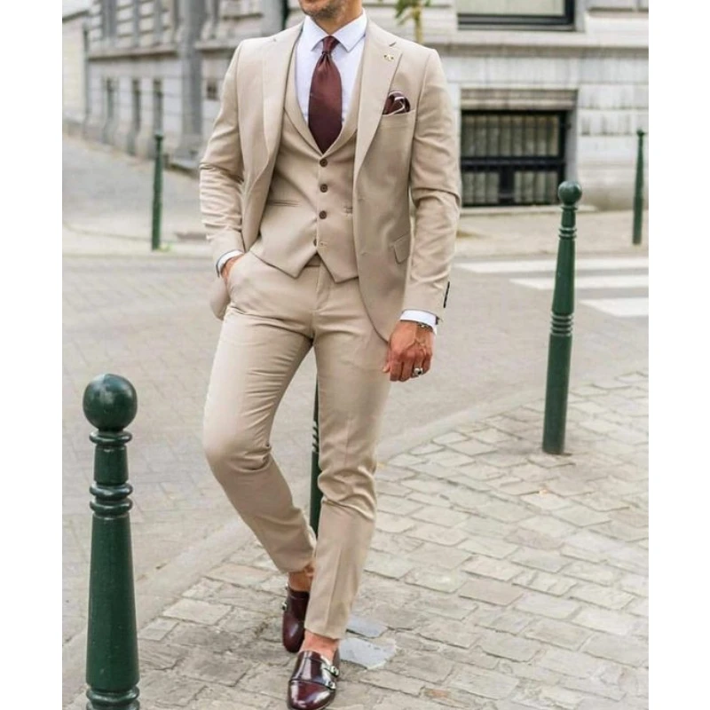 Men'S Formal Wear In Winter - Notch Lapel Men Suits Slim Fit