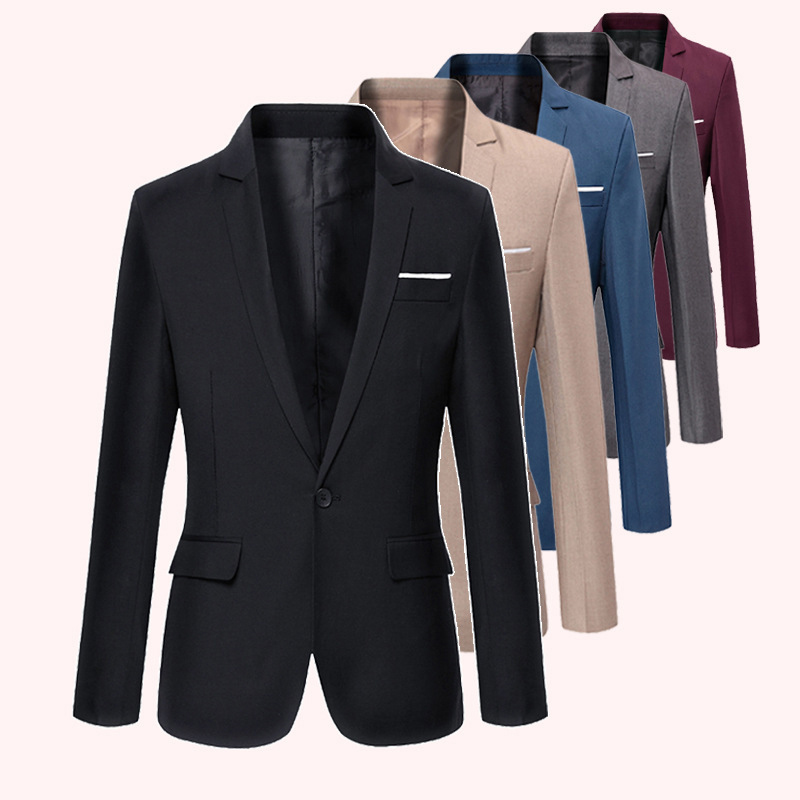 Suit Coat Men Solid Color Slim - Men'S Formal Wear For Marriage recension och pris