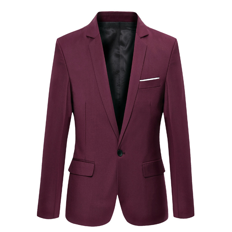Suit Coat Men Solid Color Slim - Men'S Formal Wear For Marriage recension och pris