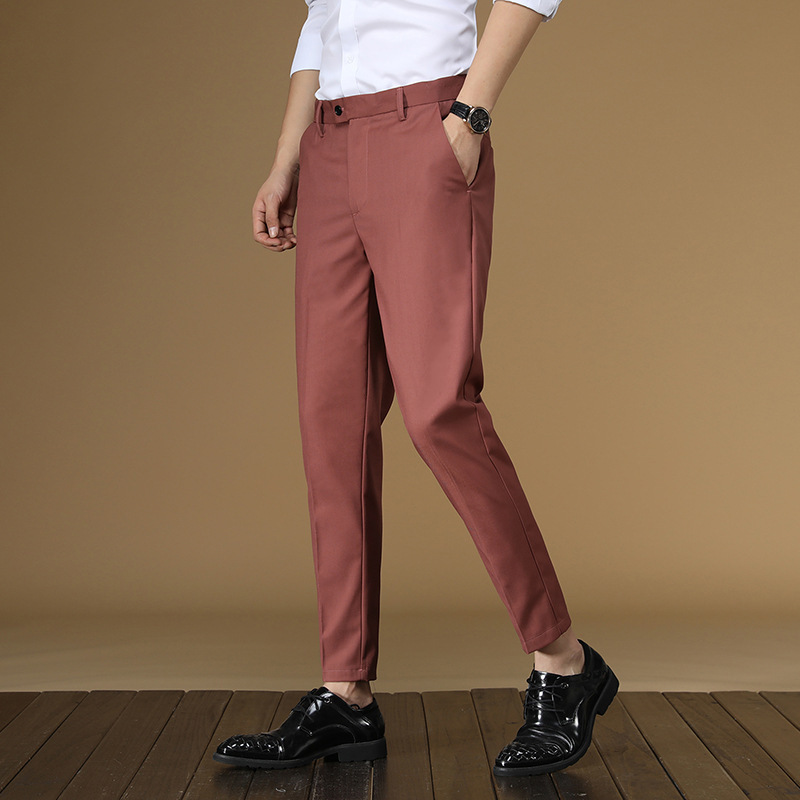 Summer Suit Pants Men Red Blac - Men'S Formal Wear For Office recension och pris