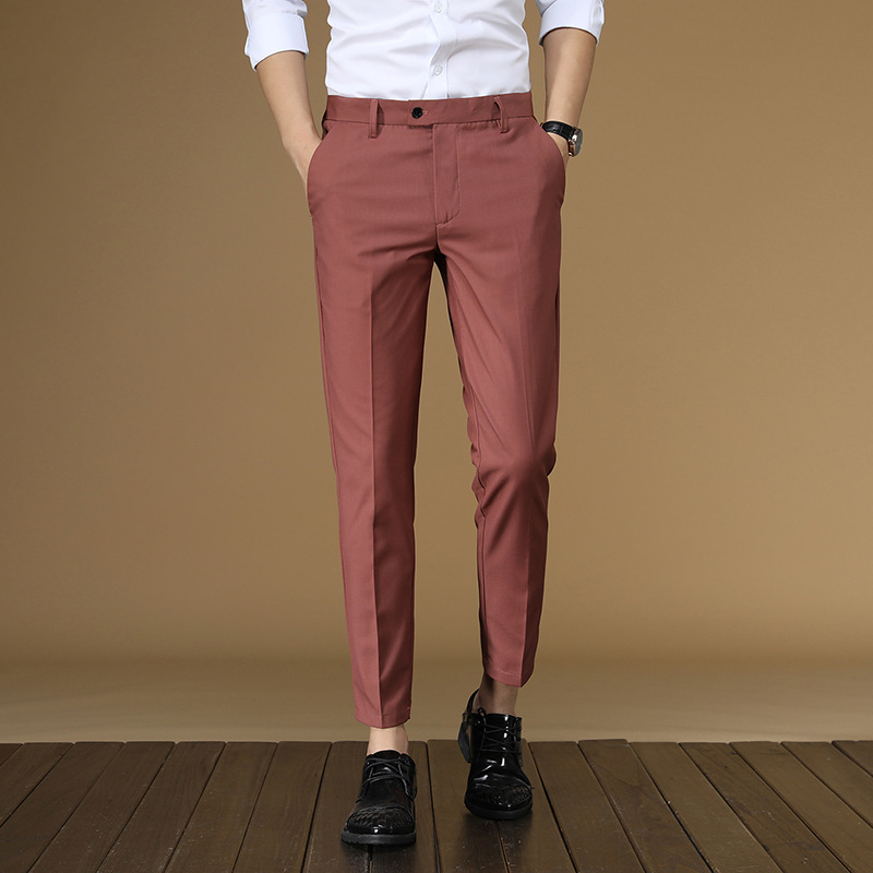 Summer Suit Pants Men Red Blac - Men'S Formal Wear For Office recension och pris