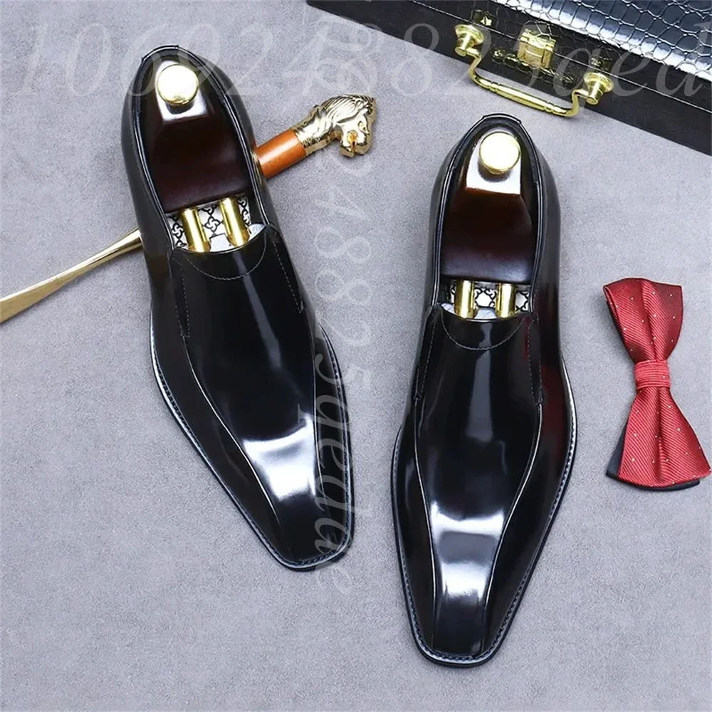 Men's Handmade Vintage Lace-Up - Formal Men Daily Wear Footwear recension och pris