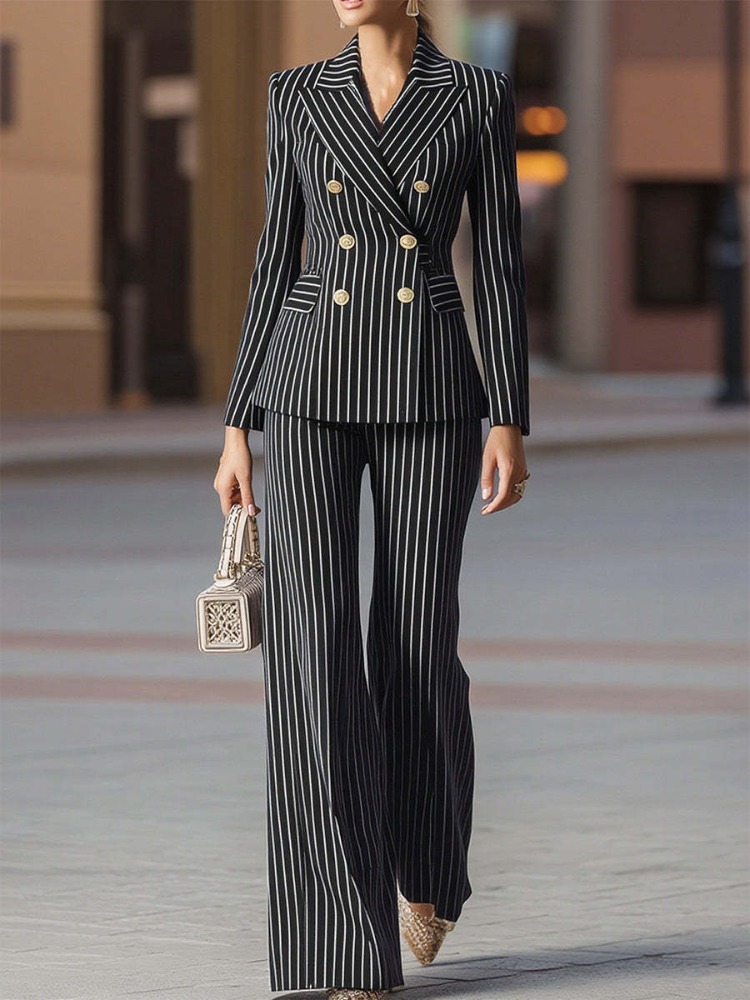 Women Striped Female Business  - Men'S Formal Wear In Winter recension och pris