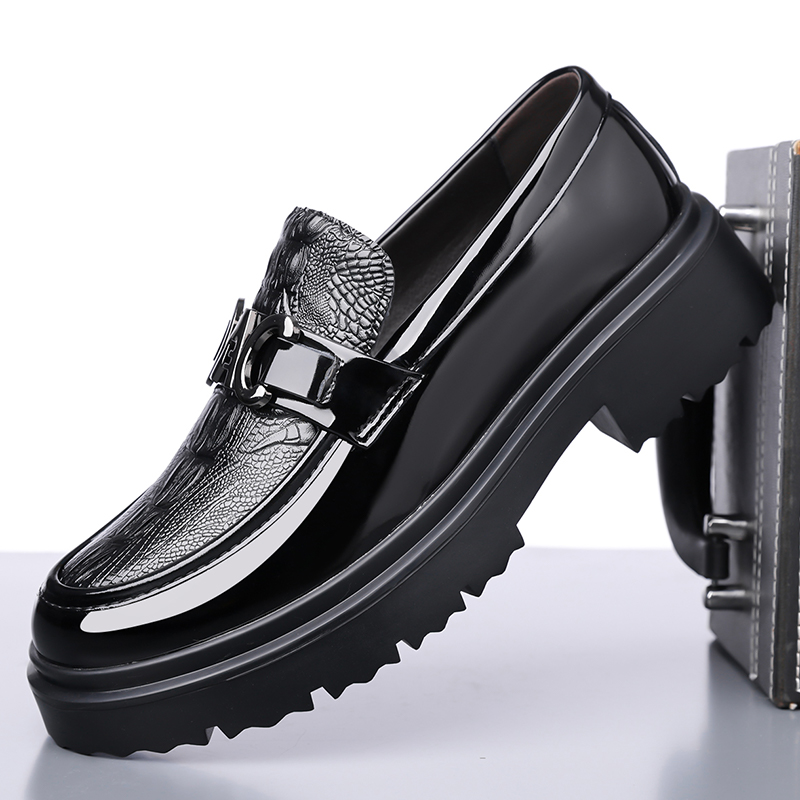Men Leather Shoes Spring Briti - Formal Men Daily Wear Footwear recension och pris