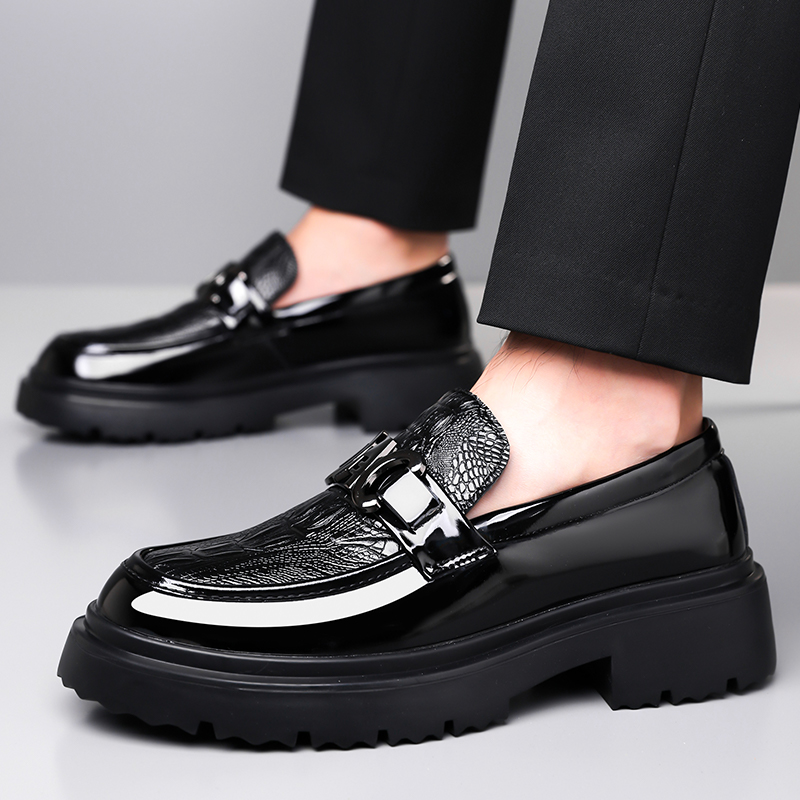 Men Leather Shoes Spring Briti - Formal Men Daily Wear Footwear recension och pris