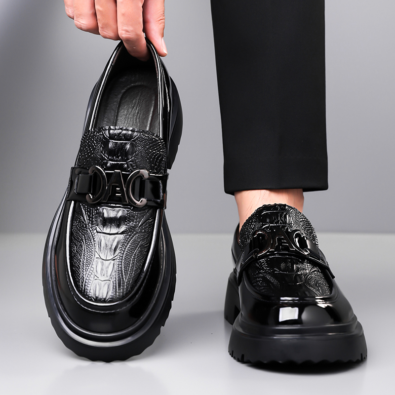 Men Leather Shoes Spring Briti - Formal Men Daily Wear Footwear recension och pris