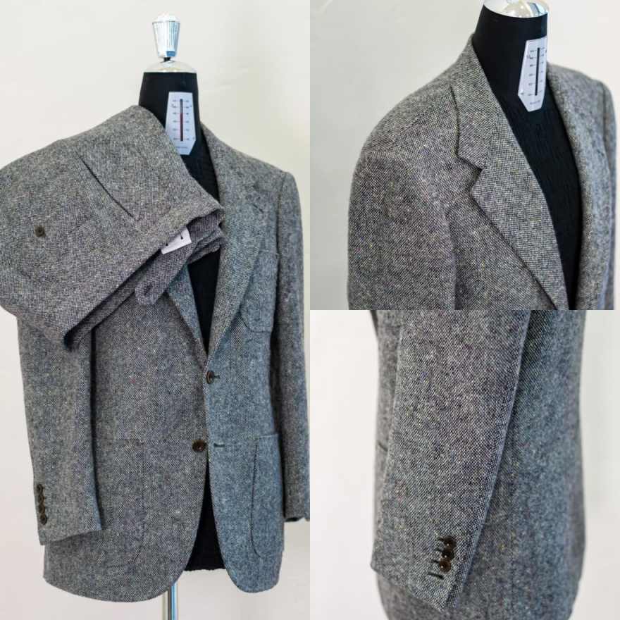 Vintage Tweed Men 2 Piece Suit - Men'S Formal Wear For Reception recension och pris