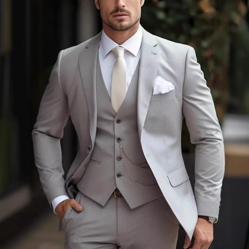3 Pieces Pink Formal Men Suits - Men'S Formal Wear For Reception recension och pris