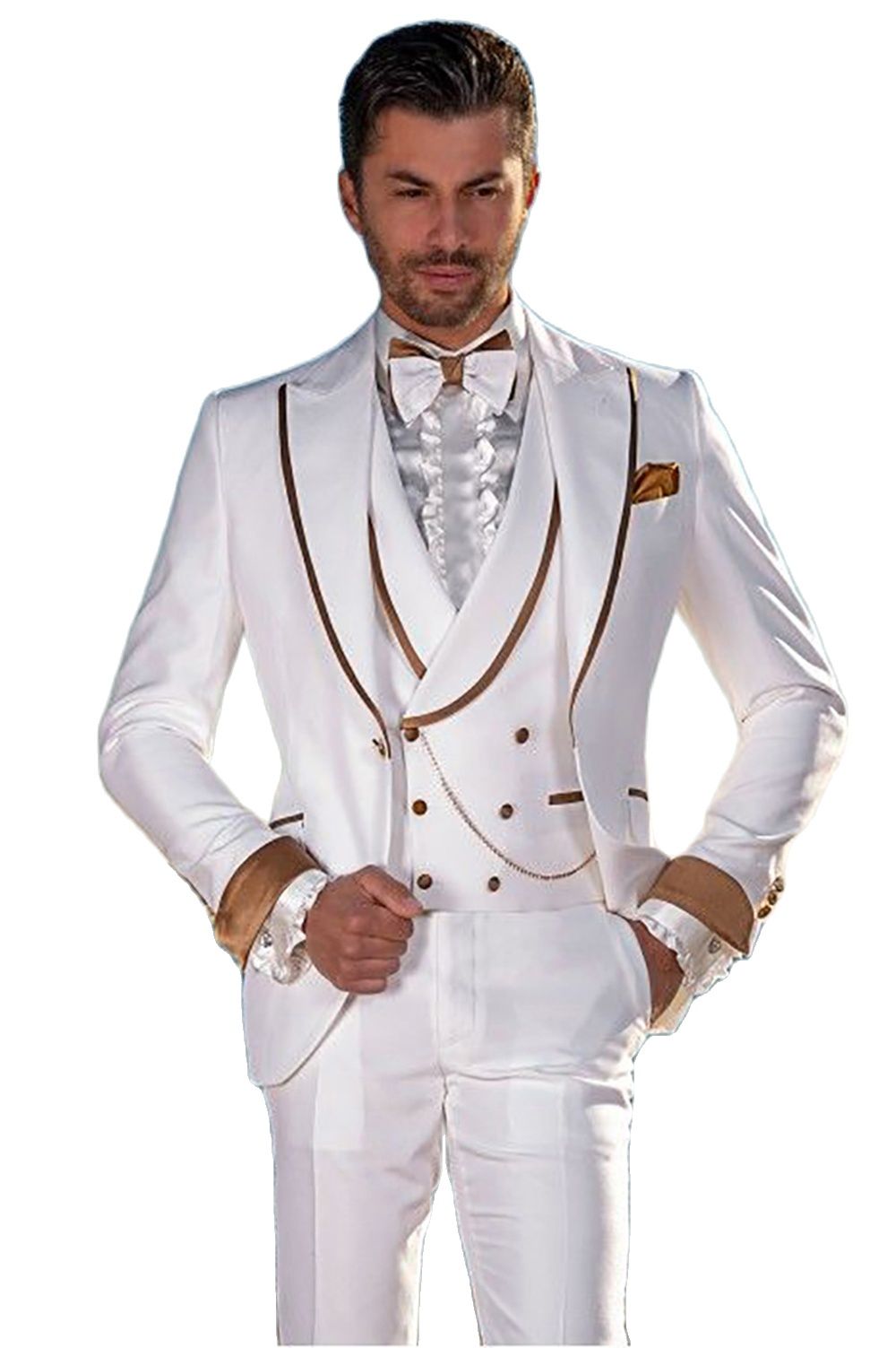 Custom Made White Men Suits We - Men Formal Party Wear Dress recension och pris