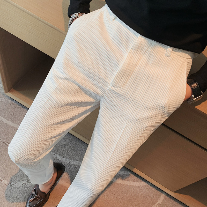 2024 Autumn New Waffle Stretch - Men Formal Wear Pinterest recension och pris