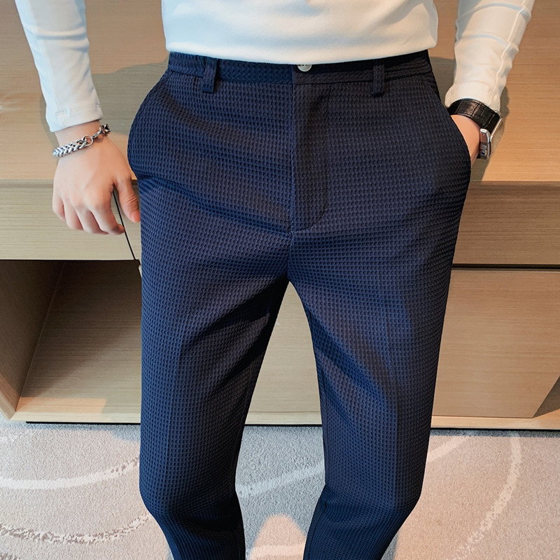 2024 Autumn New Waffle Stretch - Men Formal Wear Pinterest recension och pris