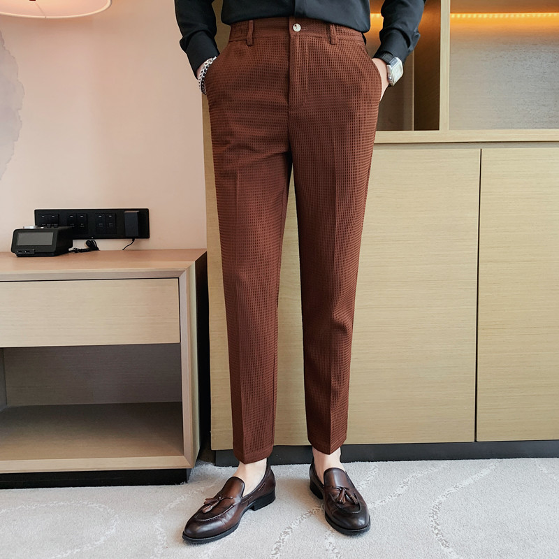 2024 Autumn New Waffle Stretch - Men Formal Wear Pinterest recension och pris