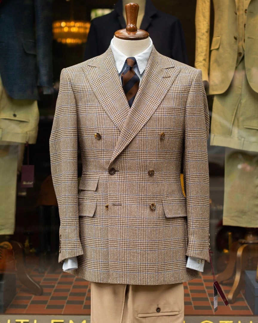 Retro Check Double Breasted Me - Men'S Formal Wear For Reception recension och pris