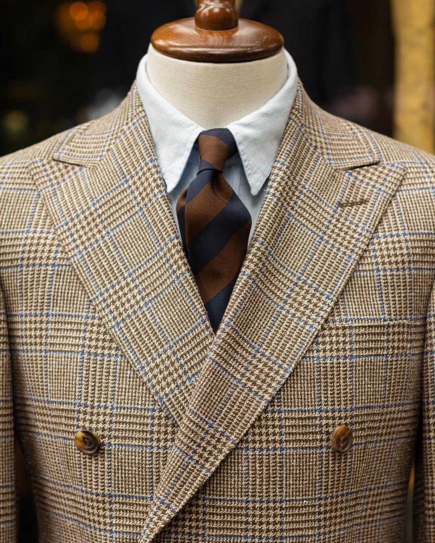 Retro Check Double Breasted Me - Men'S Formal Wear For Reception recension och pris