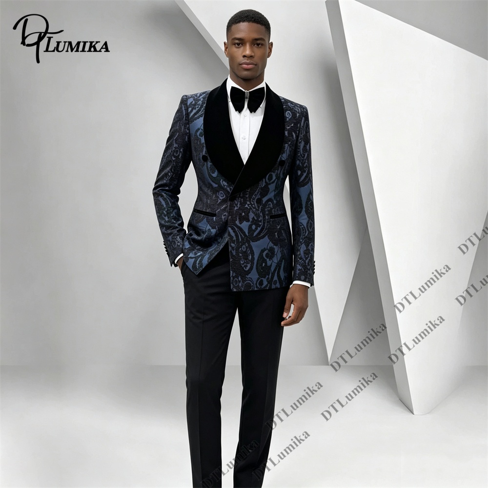 Two Pieces Paisley Jacquard Tu - Men'S Formal Wear For Office recension och pris