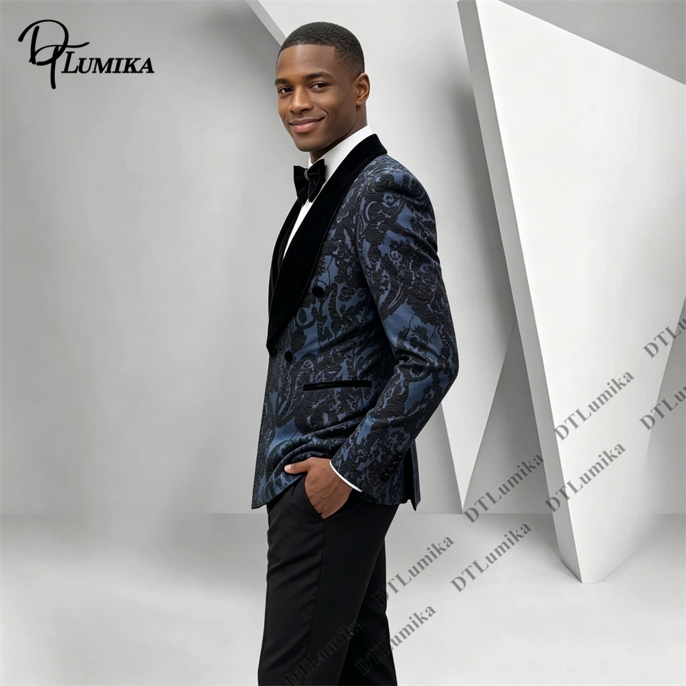 Two Pieces Paisley Jacquard Tu - Men'S Formal Wear For Office recension och pris