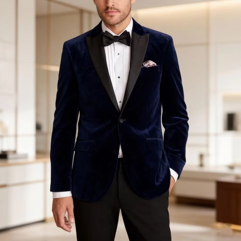 Velvet Blazer Suit Formal for  - Men'S Formal Wear For Reception recension och pris