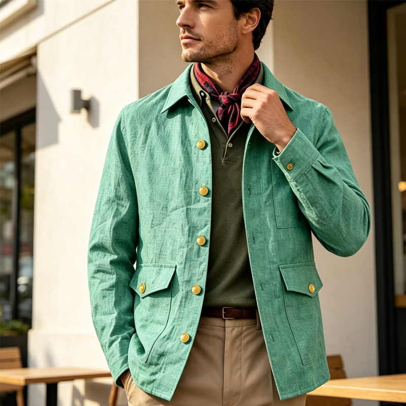 Vintage Men's Linen Jacket Lap - Men'S Formal Wear For Office recension och pris