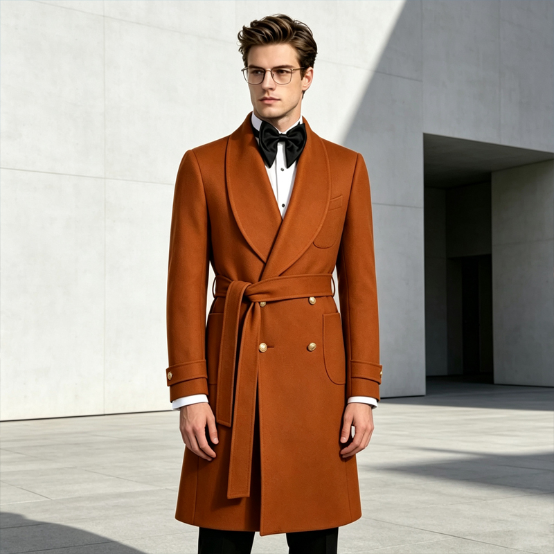 Luxury Men Wool Blend Overcoat - Men'S Formal Wear In Winter recension och pris