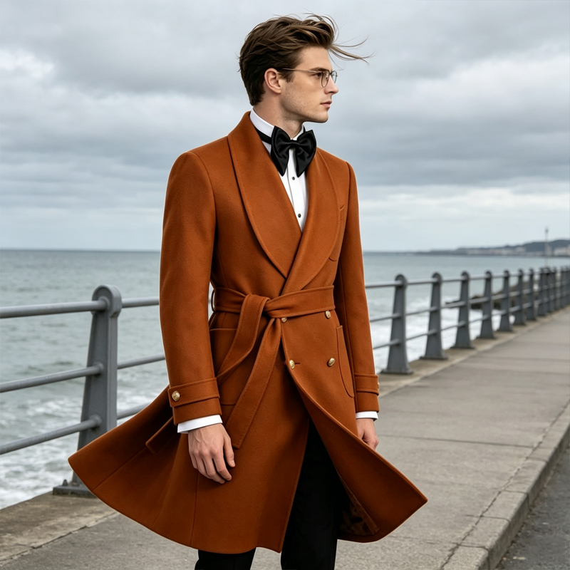 Luxury Men Wool Blend Overcoat - Men'S Formal Wear In Winter recension och pris