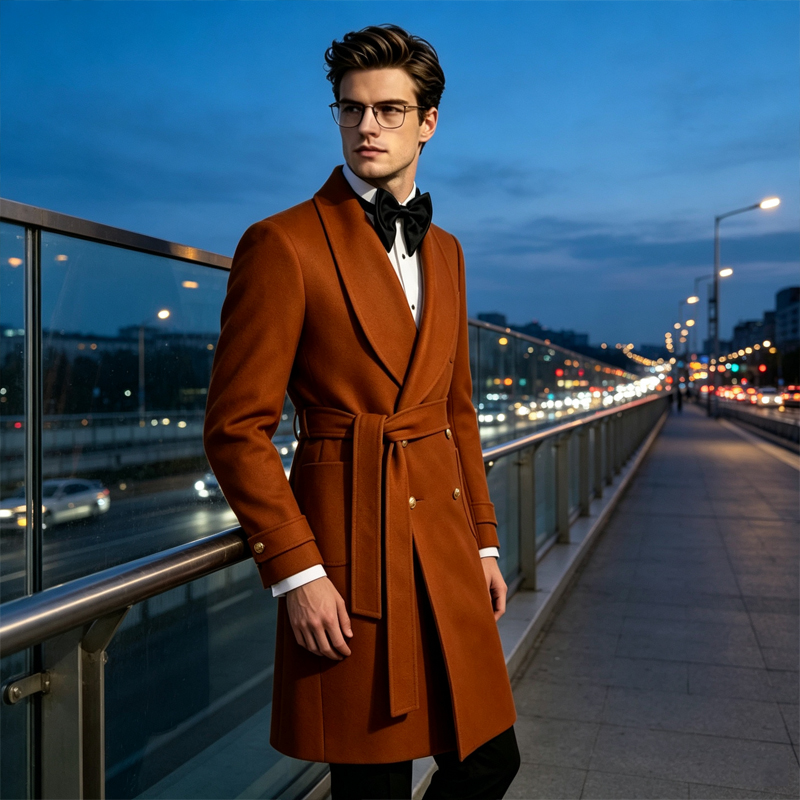 Luxury Men Wool Blend Overcoat - Men'S Formal Wear In Winter recension och pris