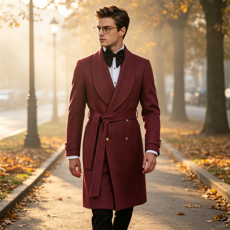 Luxury Men Wool Blend Overcoat - Men'S Formal Wear In Winter recension och pris